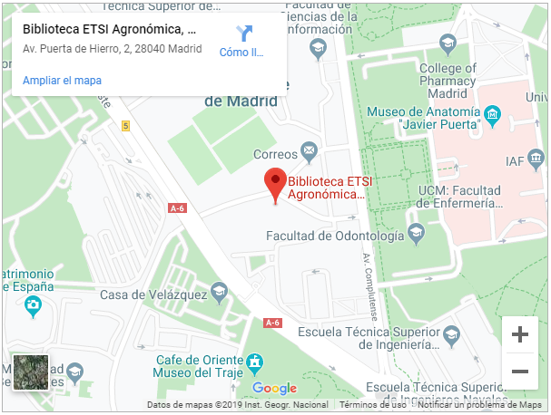 Google Maps Biblioteca Agronómica